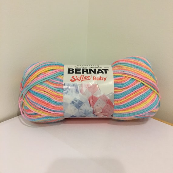 Bernat Softee Baby Yarn Candy Baby 4.25oz/120g Free shipping