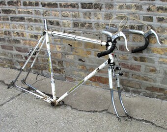 Vintage Bicycle Jeunet Franche Comte Lugged Steel Bike Made in France ca 1970s - Reynolds 531 - Simplex - Classic Steel Bicycles - Frameset
