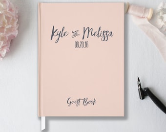 Blush Pink Wedding Guest Book, Wedding Guestbook, Polaroid Guest Book, Wedding Notebook, Bridal Shower Book, Wedding Memory Book
