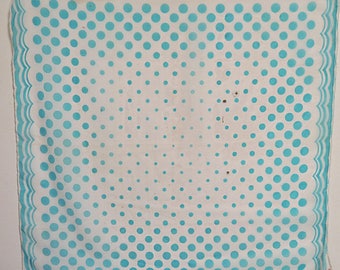 Sheer Nylon Scarf Polka Dots 24" X 26" #036