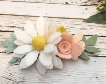 Daisy headband, Spring Headband, daisy headband, Birthday Crown, Daisy Crown, Felt Flower Headband , Floral Crown, Flower Headband