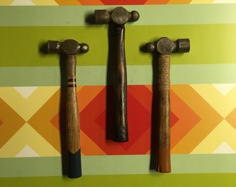 Vintage Ball Peen Hammers : Assorted Color Options