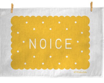 That's Noice - 100% Linen hand screen printed teatowel