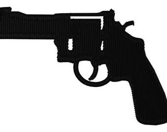 Pistol Revolver Embroidery File