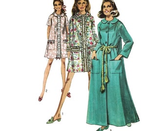 1960s Vintage Sewing Pattern - Simplicity 8458 - Robe