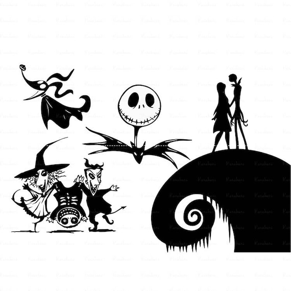 Download Nightmare before Christmas svgJack skellintong Cut files for