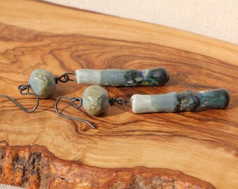 Gray Scale - Simple Dangle Earrings