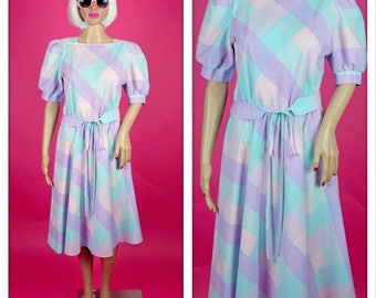 Vintage 1980s Pastel Perfection Party Dress