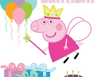 Free Free Peppa Pig Birthday Svg Free 546 SVG PNG EPS DXF File