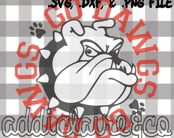 Bulldogs Spirit "Go Dawgs" File (svg, dxf, png)