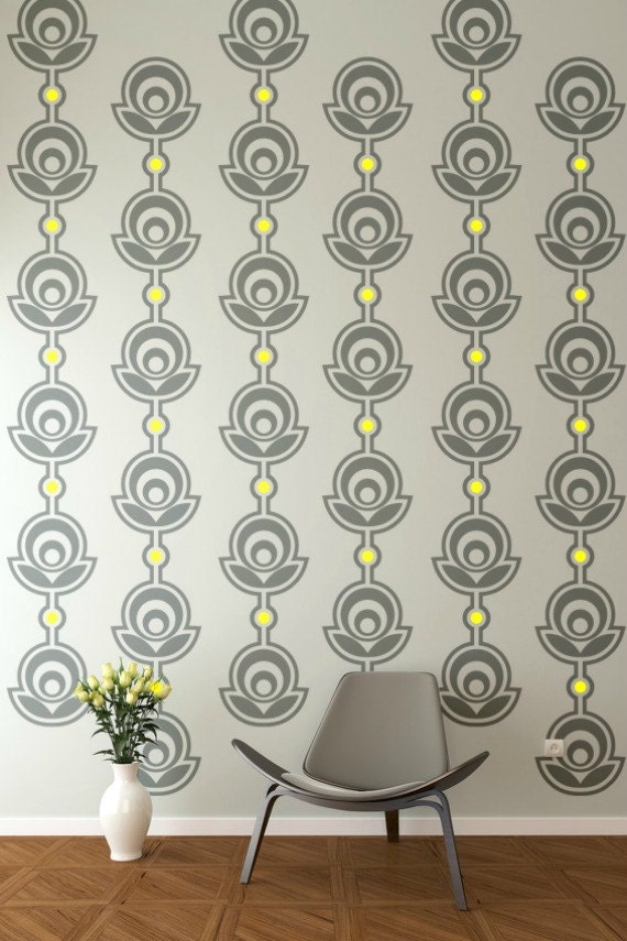 Retro Wall Decor Fl Decals Mid Century Retro Wall Decor Fl Decals Mid Century Nursery Flower Art Pop Decal Apartment