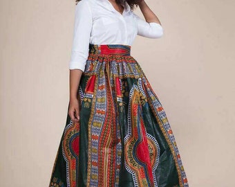 Maxi skirt high waist wax