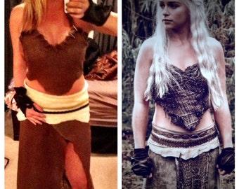 SALE! Top only- Game of Thrones Khaleesi Dothraki Halloween Costume