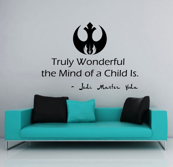 Star Wars Wall Decals Quotes Vinyl Sticker Decal Quote Yoda