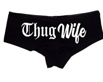 Bridal Panties - Thug Wife Sexy Wedding Underwear Wifey Women's Underwear