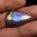 Very Rare Labradorite Cabochon Pear Shape Gemstone Size 28x18x5 mm Rainbow Flashy Labradorite AAA+++ Quality Stones