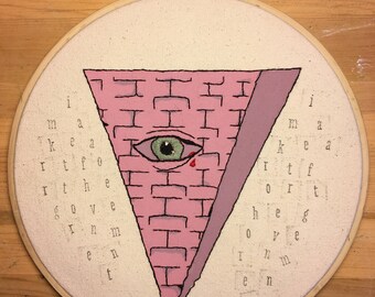 I Make Art For The Government Embroidery Hoop