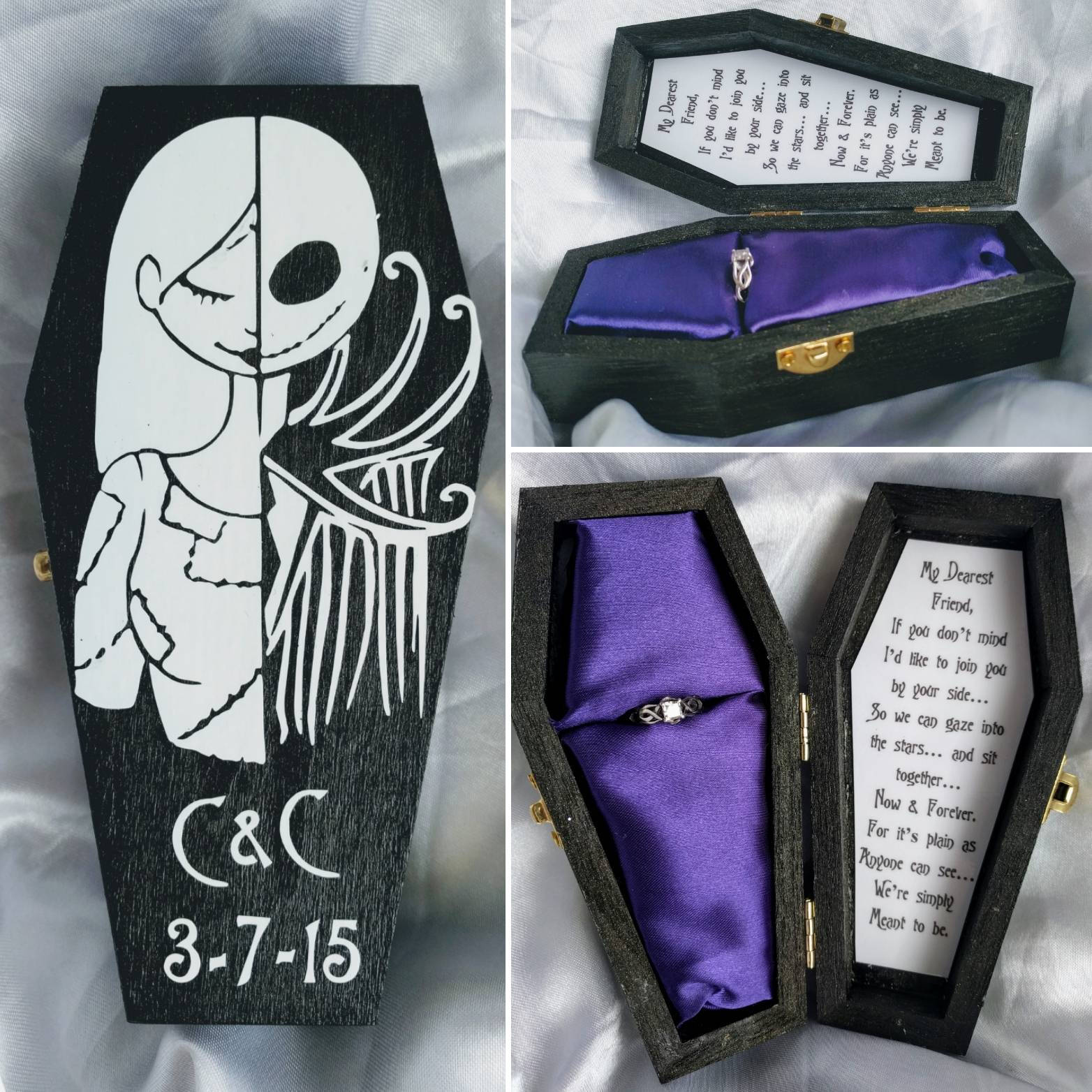 nightmare before christmas we were simply meant to nightmare before christmas matching rings
