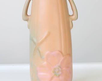 Weller Pottery Vase Weller Wild Rose Vase Vintage Farmhouse