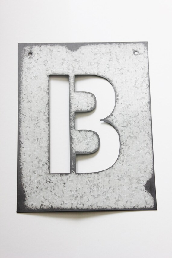 METAL LETTER STENCIL Zinc Steel Initial Home Room Decor Diy