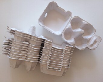 100 egg cartons (4hd type) in white or green