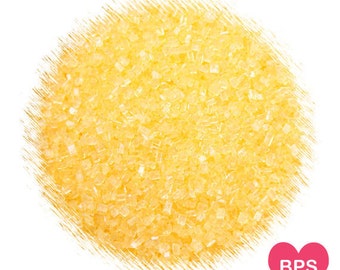 Yellow Sparkling Sugar, Yellow Sprinkles, Yellow Wedding Sprinkles, Yellow Coarse Sugar, Cookie Sugar, Cupcake Sprinkles, Edible Sprinkles