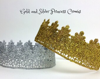 Handmade Crowns in lace perfect for the princess or prince in your life