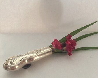 Vintage silver knife bud/flower vase