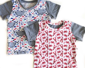 Size 2-3T Crab and Lobster summer Tee / T-Shirt