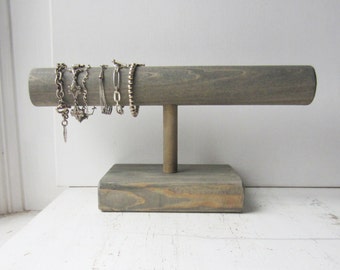 SALE Large Sturdy Bracelet Holder / Display / Organizer - Your Choice of Weathered Grey, Dark Brown or Distressed White