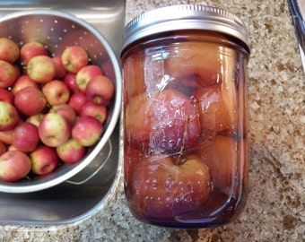 Spiced Crab Apples 16oz Delicious Vegan Food Gift! Or any Holiday. Grandma's Recipe