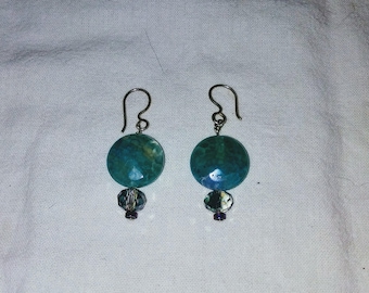 Crystal sterling Earring
