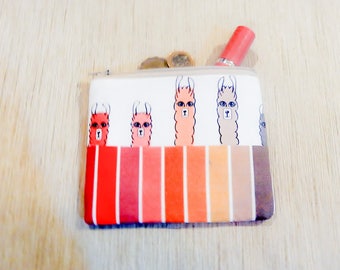 Llama Gift for Her/ Make Up Bag/ BFF Gift/ Bridesmaid Gift/ Birthday Gift/ Gift for Mom/ Wife Gift/ Pouch/ Girlfriend Gift/ Coworker Gift