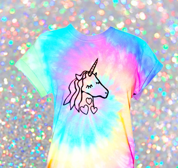 unicorn tie dye shirt diy