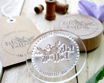 Custom Designed Stamp - Wedding Stamp - Custom Order Stamp - ANY SIZE - Custom Stamps - Logo Design - Gift for Her - Clear Stamps