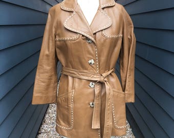 1970s Leather Jacket // 24k by Dan Di Modes // Vintage leather jacket