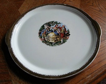 1970's George & Martha Serving Plate, made by the Cronin China Co.