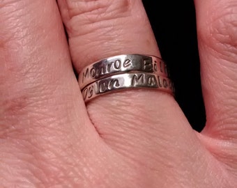 Sterling Stackable Customizable Ring - Sterling Silver