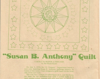 Vintage Susan B Anthony Quilt Pattern