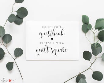 Quilt Guestbook Printable. Quilt Guest Book Sign. Wedding Guestbook Quilt. Wedding Guest Book Quilt. Wedding Quilt Sign.