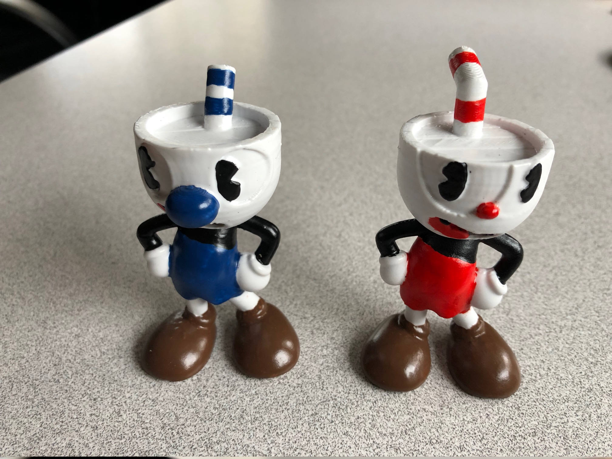 cuphead and mugman action figures