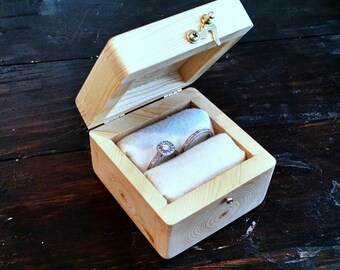 Wooden Jewelry Box: Rustic Handmade Reclaimed