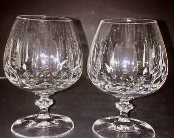 Schott-Zwiesel Crystal GARDONE Pair of 6 Oz Brandy Glasses with Knob Stem