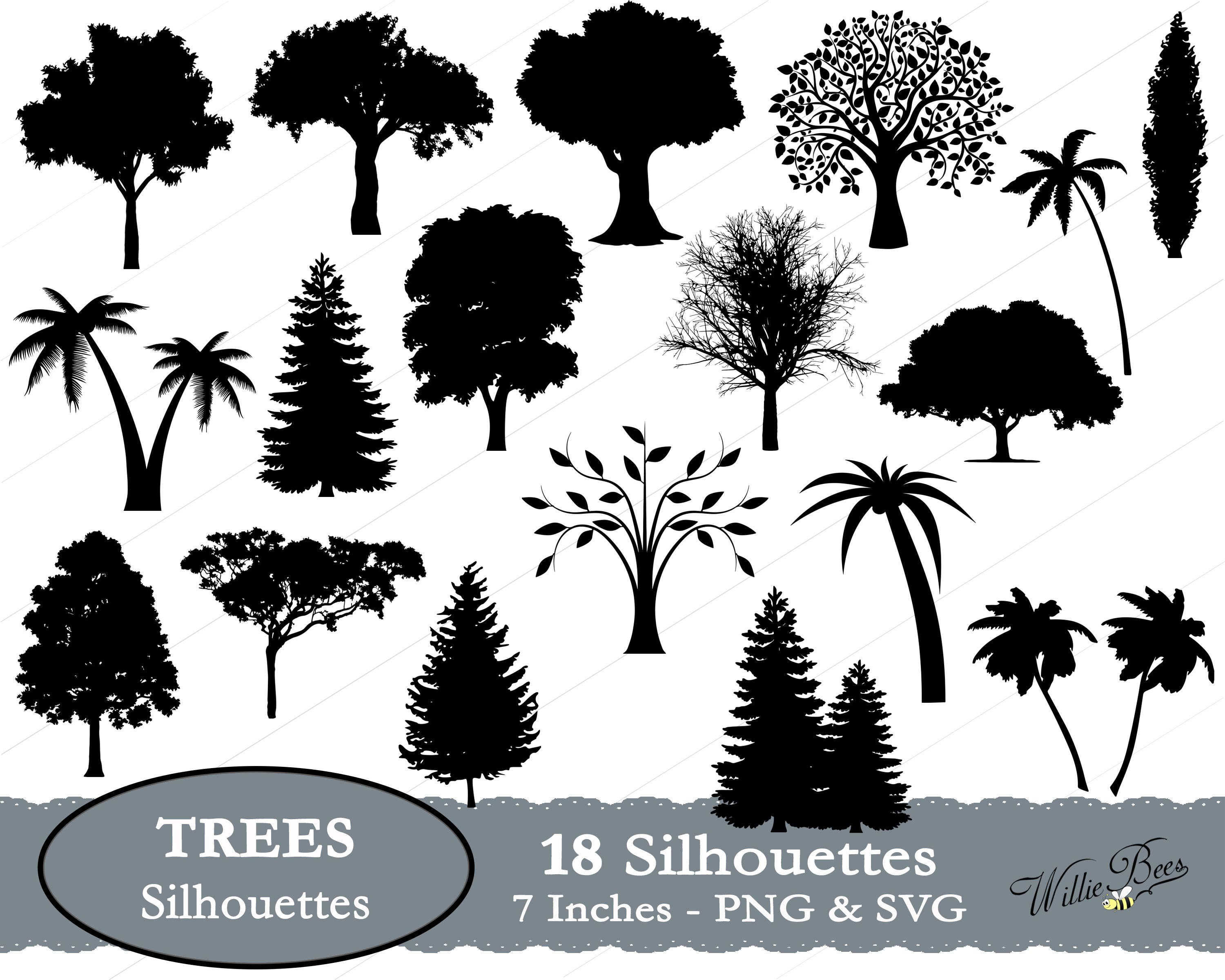 Download Tree SVG, Tree Silhouette Clip Art, Pine Tree, Palm Tree ...