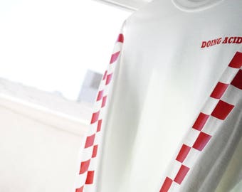DA checkered longsleeve (white)