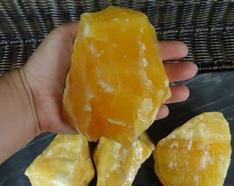 Orange Calcite By Weight - Chakra - Stones by pound - Wholesale stones (RK132)