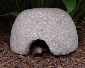 Hypertufa Toad House, Frog House, Outdoor Garden Toadhouse