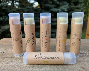 Lip balm favors, corporate gift, bulk lip balms, teacher gifts, Natural Lip Balm, custom order, chapstick favors