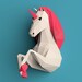 Unicorn Papercraft,3d Papercraft, Wall Unicorn, DIY, PDF Unicorn template, Instant Download, For Party, Paper Decoration, DIY Template Diy