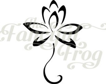 Lotus Flower - Vinyl Car Decal - Hindu Buddhism